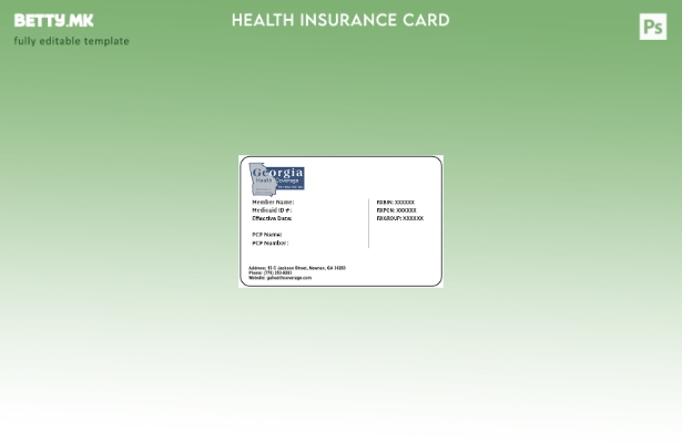 Модерен стил Шаблон за здравствено осигурување во Грузија